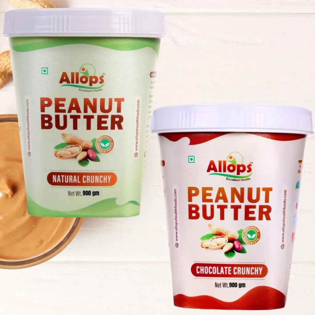 Natural Crunchy + Chocolate Crunchy Peanut Butter Combo 2*900GM