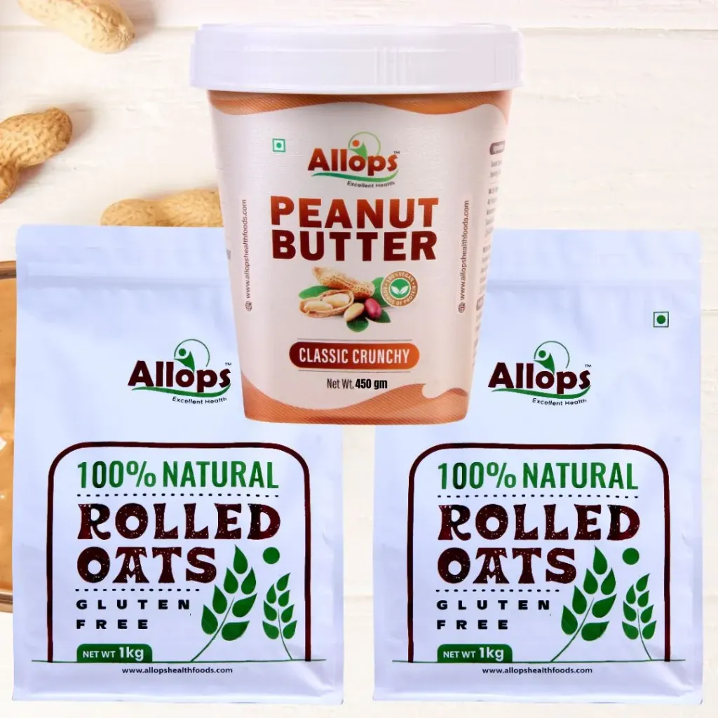 Classic Crunchy Peanut Butter + 2 Rolled Oats Pack Combo